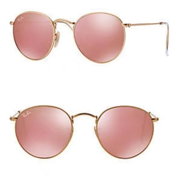 Ray-Ban 3447 Round Metal Mirror Sunglasses 50MM - Picture 1 of 6